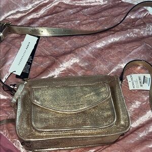 Aimee Kestenberg Gold Sparkle Crossbody Bag muse cargo new w tags